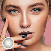 Lentes de contacto de color con prescripción azul Hesper